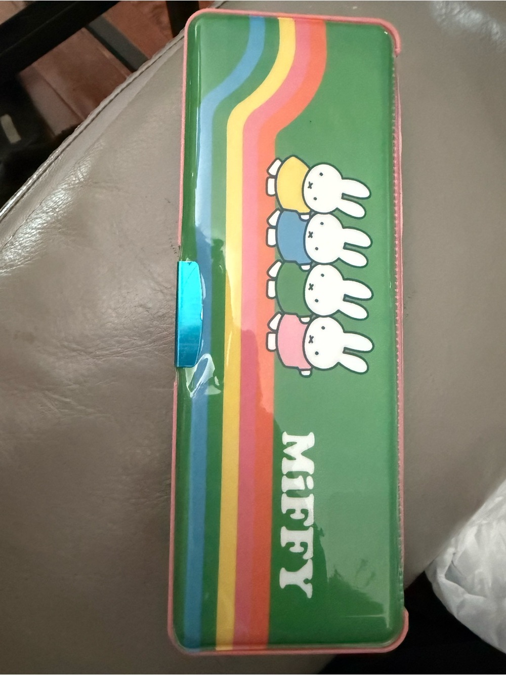 NWT Sanrio Miffy Pink and White  Case with Mini Calculator